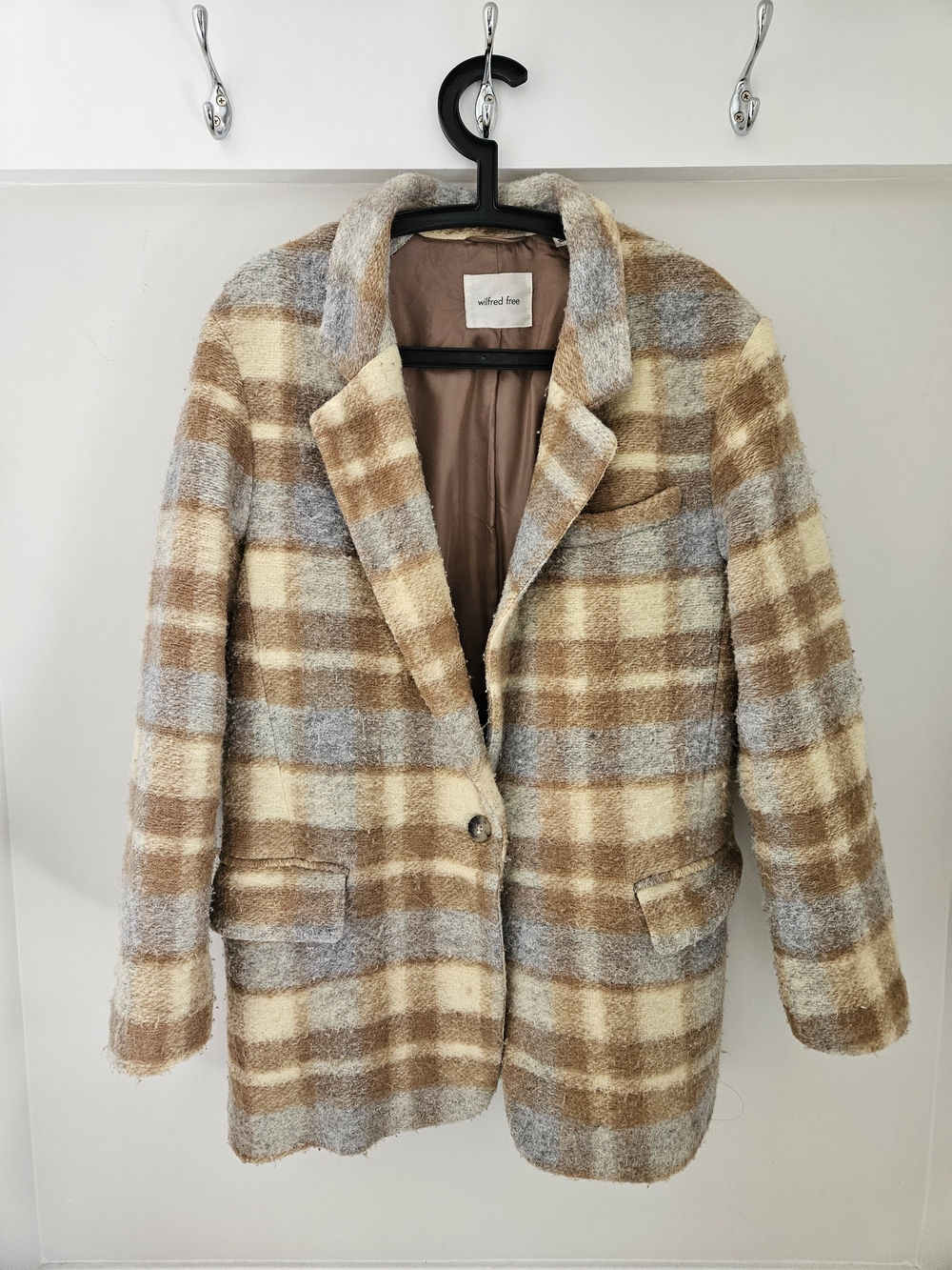 Wilfred Cream Wool-Blend Blazer
